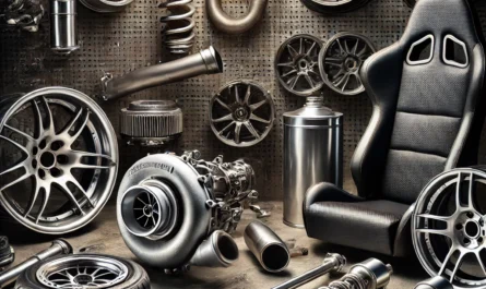 A selection of high-performance car parts for optimal vehicle upgrades.