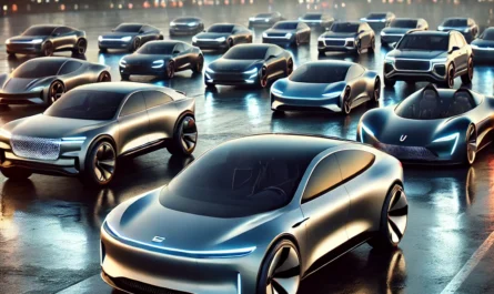 A lineup of the top 10 latest car models for 2024, showcasing sleek designs and cutting-edge technology