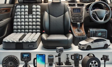 An assortment of essential car accessories for comfort and convenience