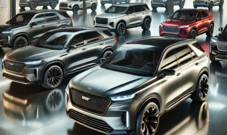 A sleek lineup of the top SUVs of 2024, showcasing their powerful designs and luxurious features.