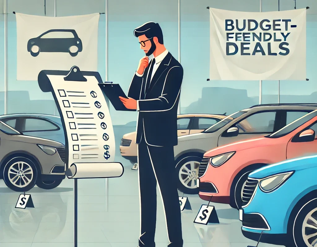 Finding the right car model and variant for budget-friendly car shopping.